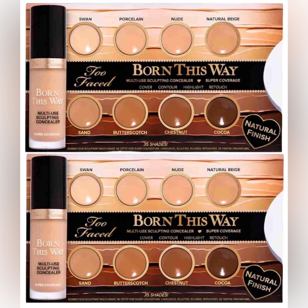New Too Faced Born This Way Multi-Use Sculpting Concealer – 2 Sample Pack
